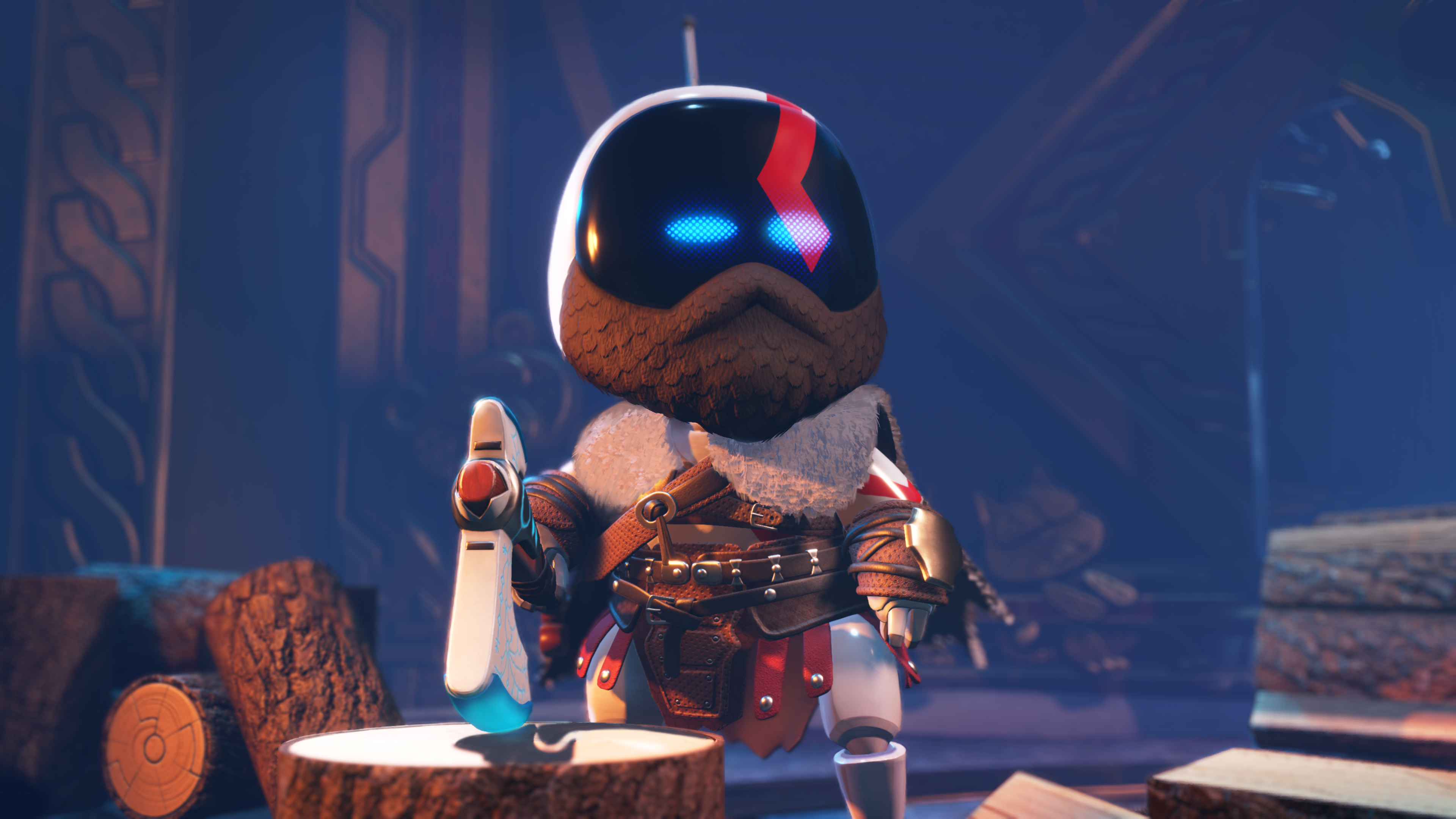 De Kratos-bot uit Astro Bot.